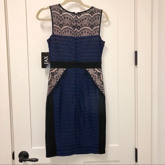 JAX Lace and Matt Jersey Dress - Picture 5 of 5